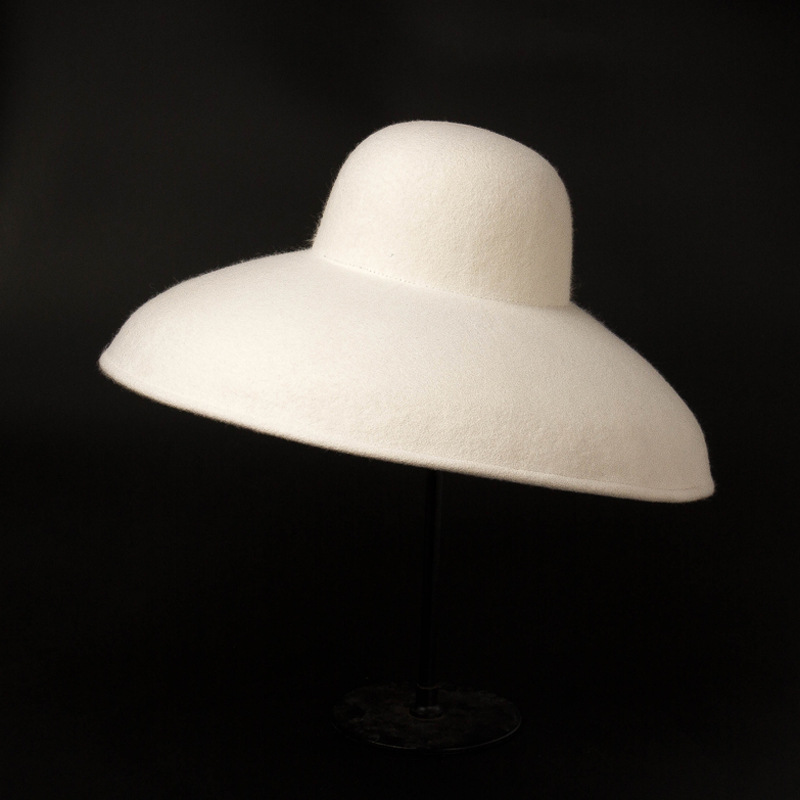 Hat Floppy Wide - Sombrero de fieltro de lana de