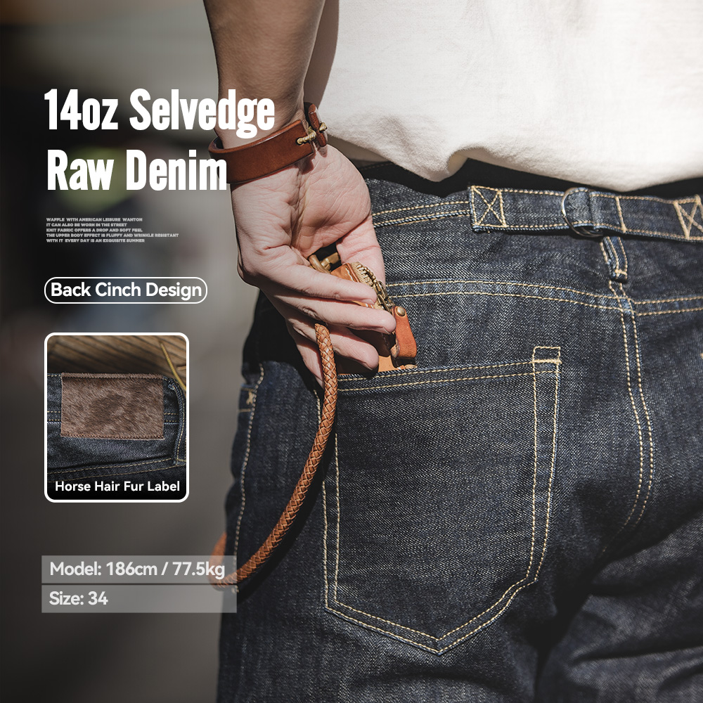 Levis Jeans 501 - Maden Jeans de mezclilla con orillo