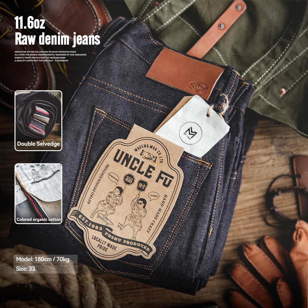 Levis Jeans 501 - Maden Retro 11,6 oz orilla Jeans