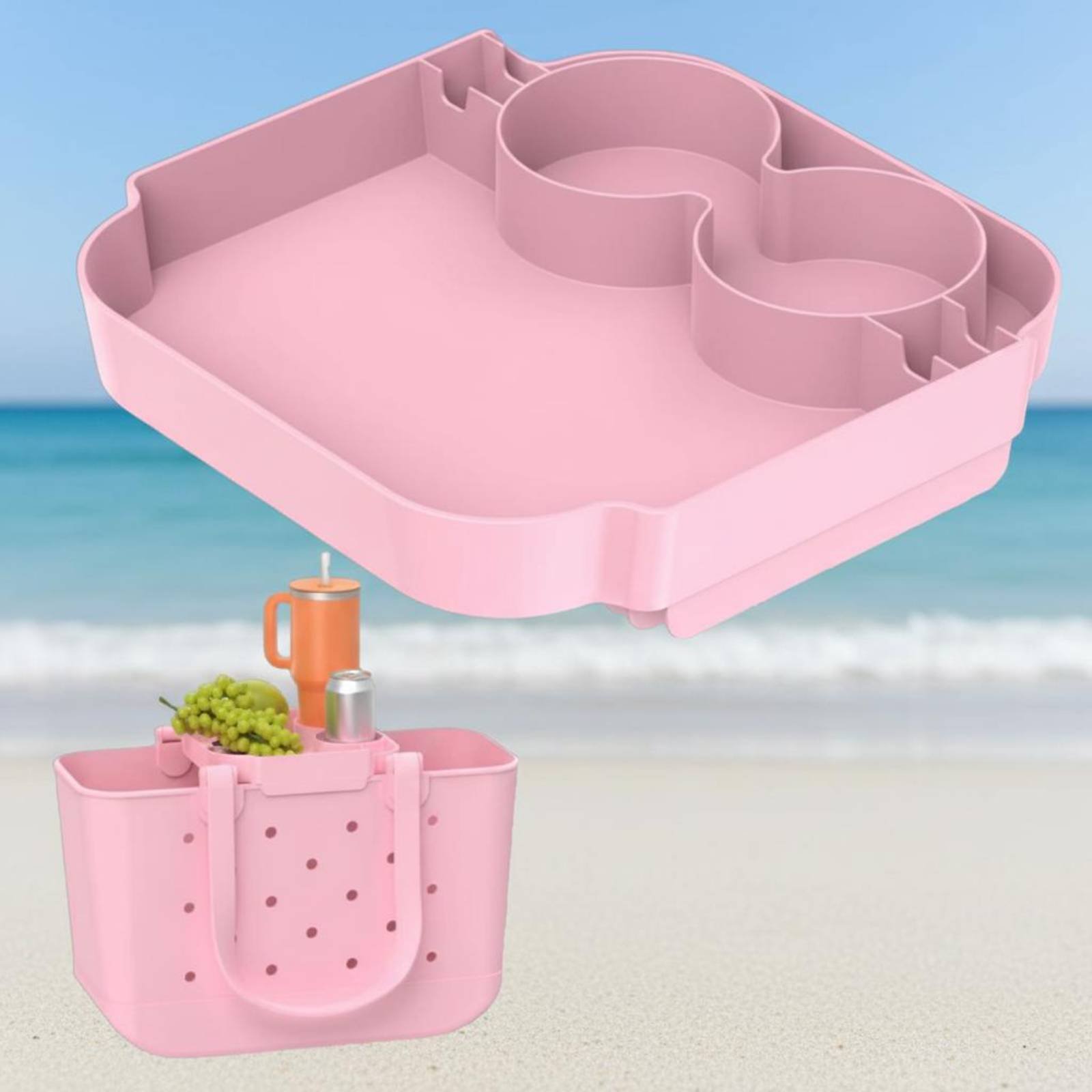 Tote Bag Beach - Bandeja para Bolsa de Playa, Ligera,