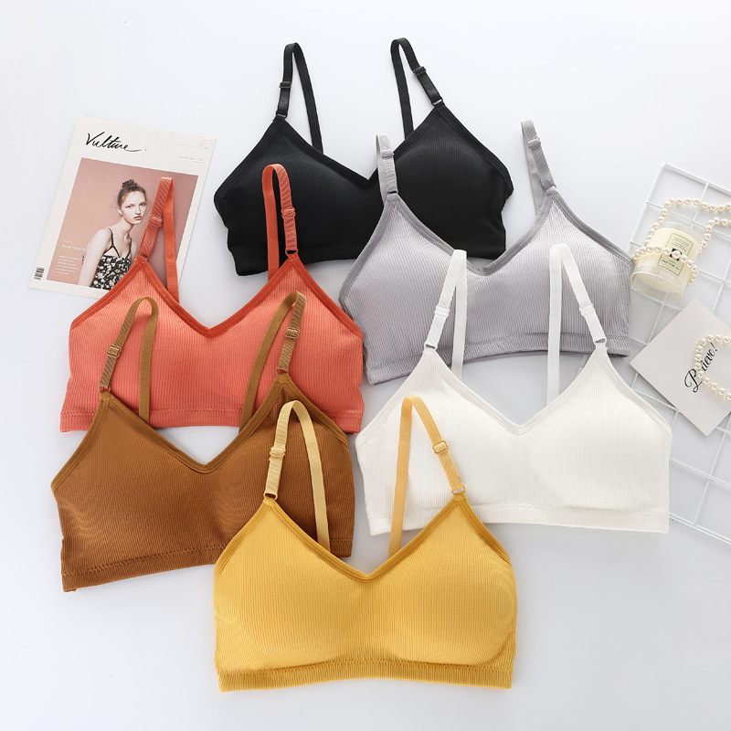 Sujetador sin aros de verano p - Bralette Triangle Set reseña y precio