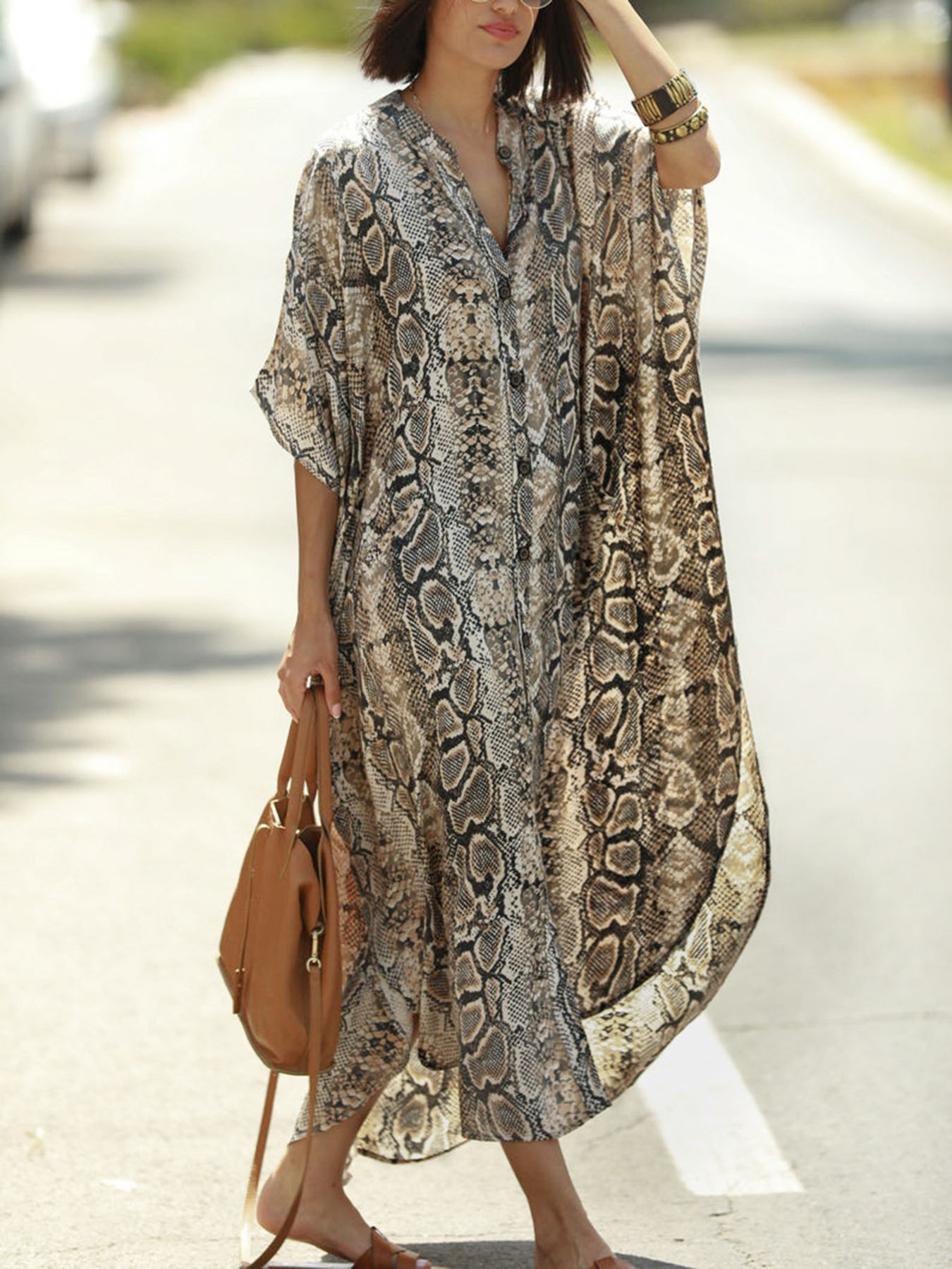 Pareo de Playa con Estampado B - Cover Up Kaftan reseña y precio