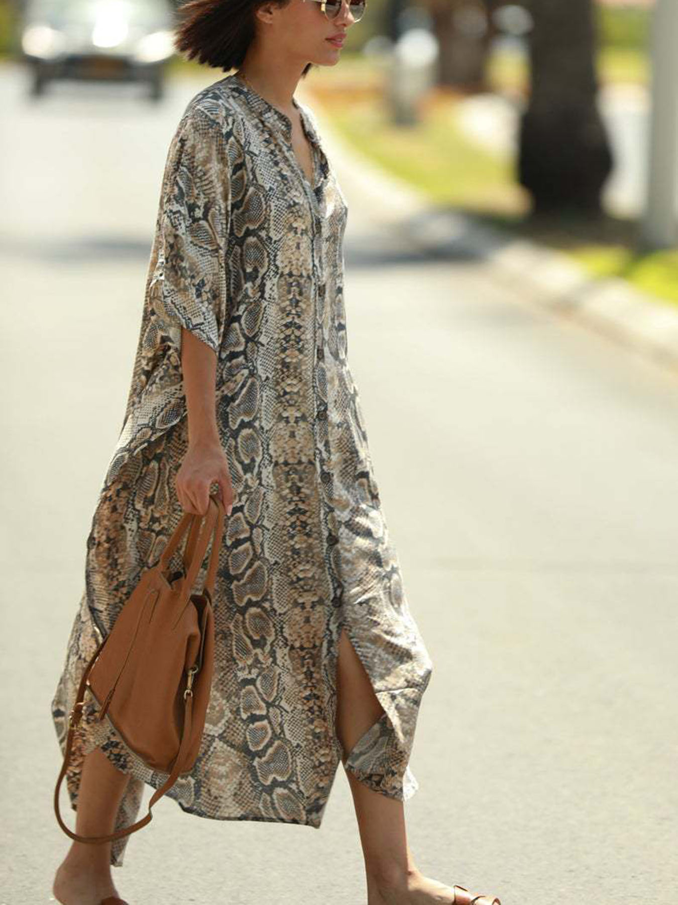 Pareo de Playa con Estampado B - Cover Up Kaftan reseña y precio