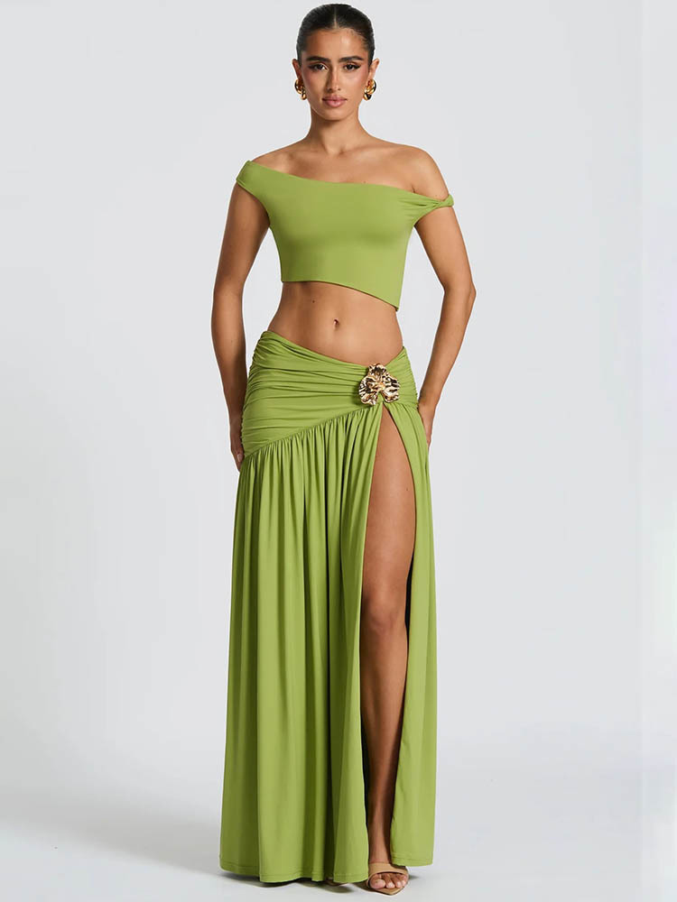 Conjunto de Vestido Elegante M - Crop Top Crochet reseña y precio